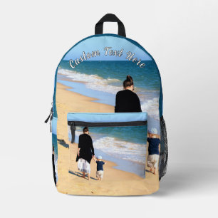 Personalised Your Photo Backpack with Custom Text