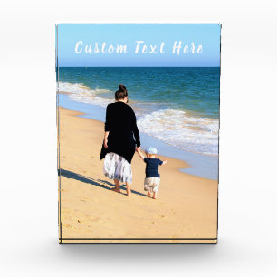 Personalised Your Photo Block Gift Custom Text