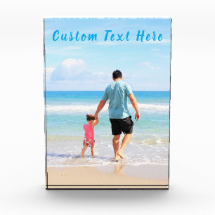 Personalised Your Photo Bock with Custom Text Block