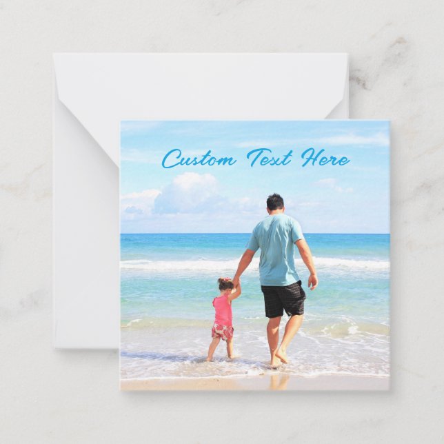 Personalised Your Photo Card with Custom Text (Front)