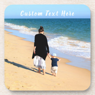 Personalised Your Photo Coaster with Custom Text
