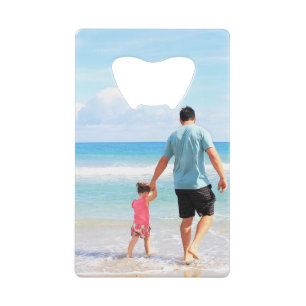 Personalised Your Photo Credit Card Bottle Opener