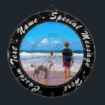 Personalised Your Photo Dart Board and Custom Text<br><div class="desc">Custom Photo and Text Dart Board - Unique Your Own Design Personalised Family / Friends or Personal Dartboards Gift - Add Your Photo / Text / more - Resize and move or remove and add elements / image with Customisation tool ! Choose fonts / size / colours ! Good Luck...</div>