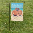 Personalised Your Photo Garden Flag Custom Text