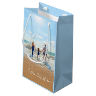 Personalised Your Photo Gift Bag with Custom Text