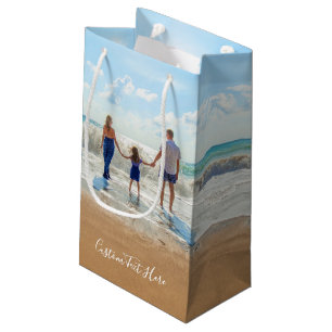 Personalised Your Photo Gift Bag with Custom Text