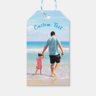 Personalised Your Photo Gift Tag with Custom Text