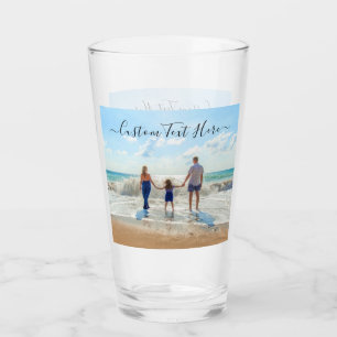 Personalised Your Photo Glass Gift and Custom Text