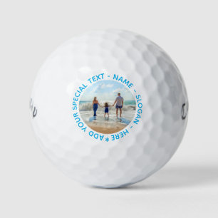 Personalised Your Photo Golf Balls and Custom Text