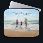 Personalised Your Photo Laptop Sleeve Custom Text<br><div class="desc">Custom Photo and Text Laptop Sleeves - Unique Your Own Design - Personalised Family / Friends or Personal Laptop Sleeve Gift - Add Your Text and Photo - Resize and move elements with Customisation tool ! Choose font / size / colour ! Good Luck - Be Happy :)</div>