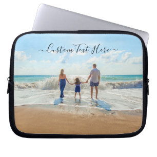 Personalised Your Photo Laptop Sleeve Custom Text