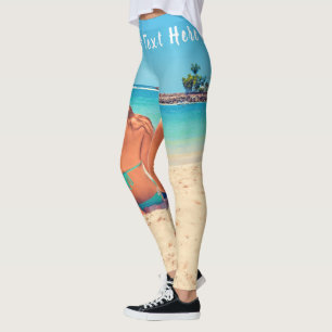 Personalised Your Photo Leggings with Custom Text