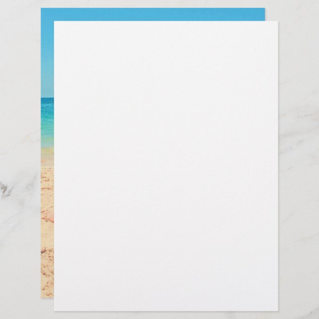 Personalised Your Photo Letterhead and Custom Text (Front/Back)