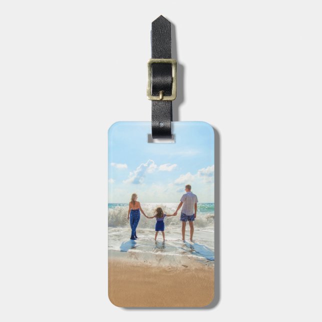 Personalised Your Photo Luggage Tag Gift (Front Vertical)