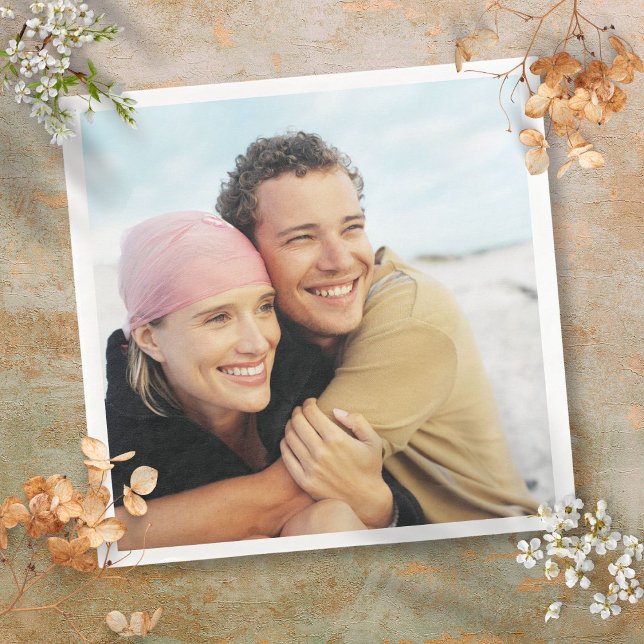 Personalised Your Photo Napkin (Personalised Your Photo Paper Dinner Napkins)