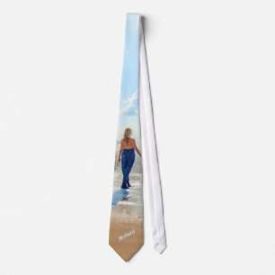 Personalised Your Photo Neck Tie Custom Name Text