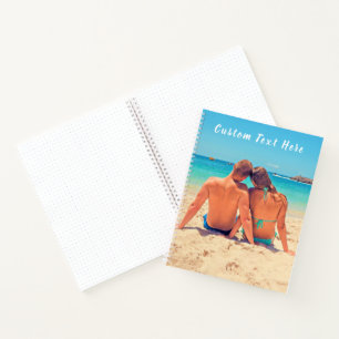 Personalised Your Photo Notebook with Custom Text
