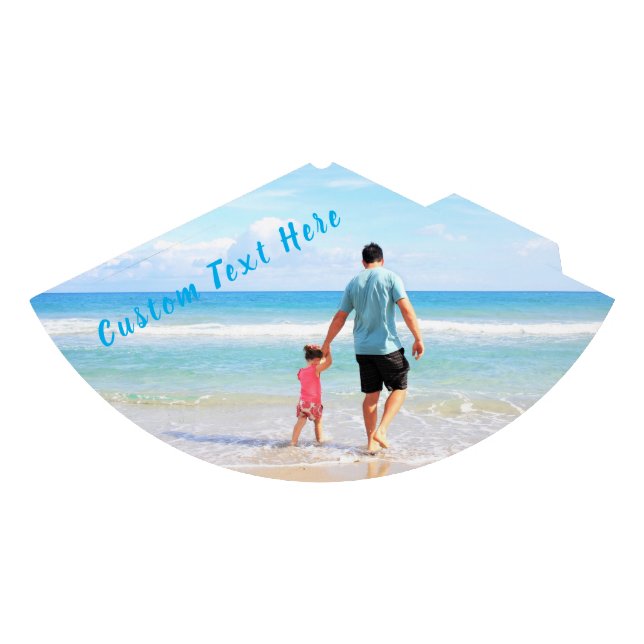 Personalised Your Photo Party Hat with Custom Text (Front)
