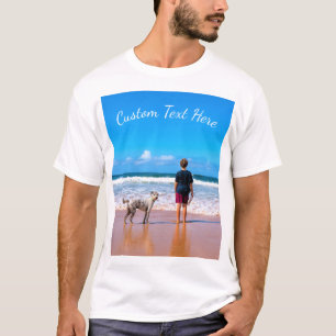 Personalised Your Photo T-Shirt with Custom Text