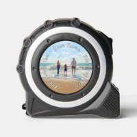 Personalised Your Photo Tape Measure Custom Text