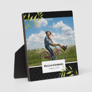 Personalised Your Photo with Laurel and Damask Plaque
