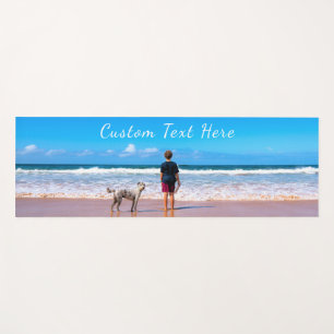 Personalised Your Photo Yoga Mat with Custom Text