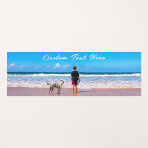 Personalised Your Photo Yoga Mat with Text