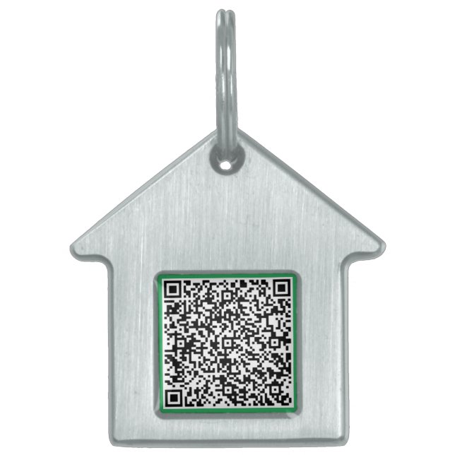 Personalised Your QR Code Pet ID Tag Example (Front)