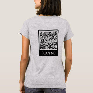 Personalised Your QR Code Scan Info Funny T-Shirt
