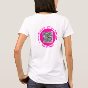 Personalised Your QR Code T-Shirt with Custom Text