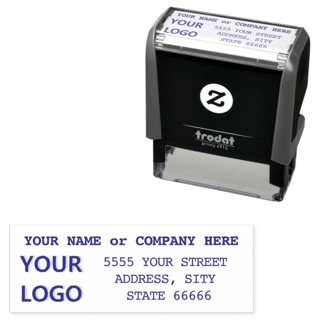 Personalised Your Stamp with Address Name Logo (In Situ)