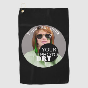 Personalised Your Text Monogram Your Image on a Golf Towel