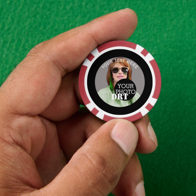 Personalised Your Text Monogram Your Image on a Poker Chips (Hand)