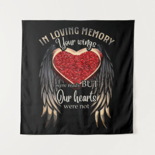 Personalised Your Wings Were Ready But Our Hearts Tapestry