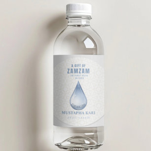 Personalised ZamZam Water Gift Holiest Water on Ea Classic Round Sticker