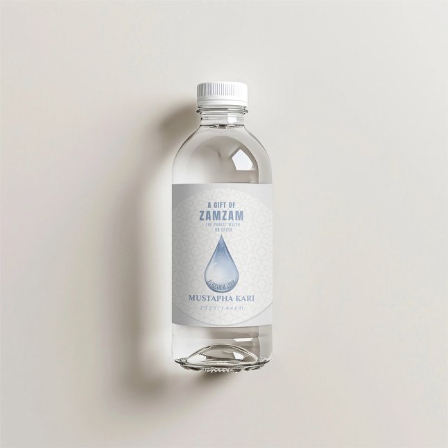 Personalised ZamZam Water Gift Holiest Water on Ea Classic Round Sticker (Creator Uploaded)
