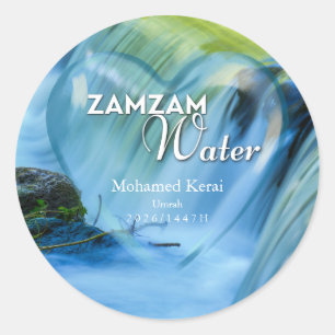 Personalised Zamzam Water Umrah & Hajj Gift Label