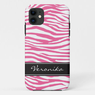 Personalised Zebra Pattern iPhone 11 Case