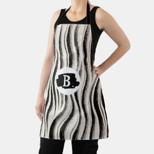 Personalised Zebra Stripe Apron