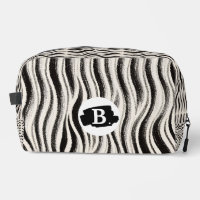 Personalised Zebra Stripe Print Toiletry Bag