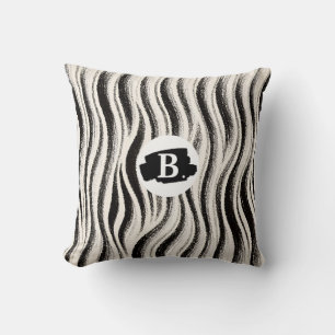 Personalised Zebra Stripe Throw Pillow – Custom