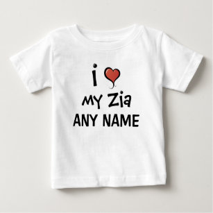Personalised Zia Love Baby T-Shirt