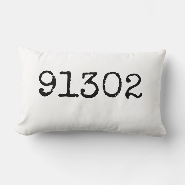 Personalised Zip Code Pillow | Personalised Pillow (Front)