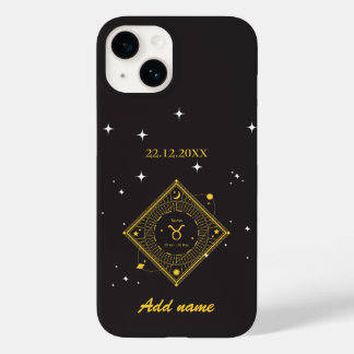 Personalised Zodiac Custom name Taurus Case-Mate iPhone 14 Case