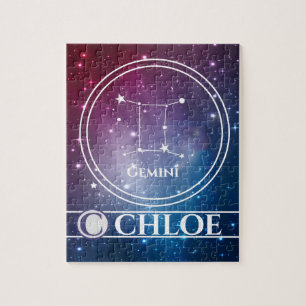 Personalised Zodiac Sign GEMINI   Jigsaw Puzzle