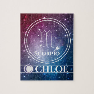 Personalised Zodiac Sign SCORPIO   Jigsaw Puzzle