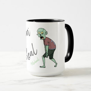 Personalised Zombie Creepin' it Real Mug