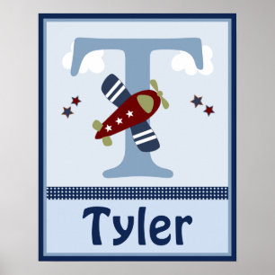 Personalised Zoom Along Aeroplane Poster