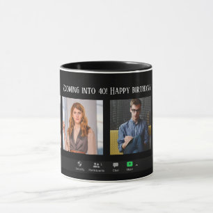 Personalised Zoom Meeting Funny Birthday Mug