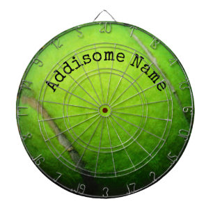 Personalises Monogrammed Yellow Tennis Ball Dartboard